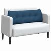 vidaXL Coussin de Dos Bleu 140 x 24 x 50 cm tissu