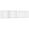vidaXL Cage pour chien Argent&eacute; 800 x 200 x 200 cm Acier galvanis&eacute;