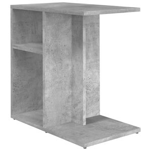 vidaXL Table d'appoint Gris b&eacute;ton 50x30x50 cm Bois d&rsquo;ing&eacute;nierie