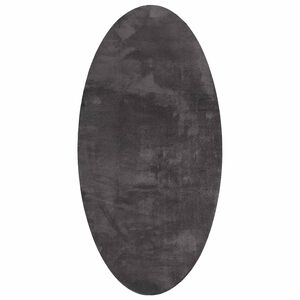vidaXL Tapis HUARTE Anthracite 150 x 80 cm 100% Polyester
