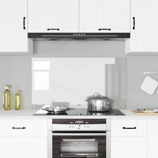 vidaXL Protection de cuisine Transparent 120 x 60 cm verre tremp&eacute;