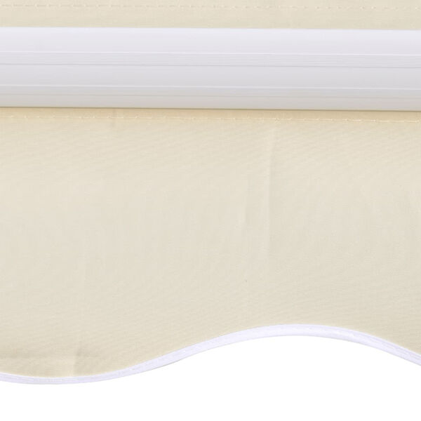 vidaXL Toit d'auvent toile crème 3 x 2,5 m (cadre non inclus)