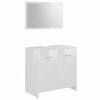 vidaXL Ensemble de meubles de bain 3pcs Blanc brillant Bois ing&eacute;nierie