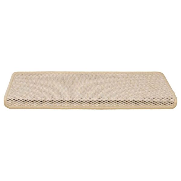 vidaXL Tapis d'escalier autocollants 15 pcs 65x21x4 cm Berber