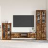 vidaXL Ensemble meuble TV avec tiroir Ch&ecirc;ne fum&eacute; Bois d'ing&eacute;nierie