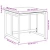 vidaXL Tabourets de jardin avec coussins 4pcs blanc acier et textil&egrave;ne