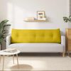 vidaXL Coussin de Dos Jaune 160 x 24 x 50 cm Velours