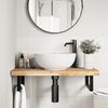 vidaXL Dessus de meuble de salle de bain non trait&eacute; bois d'acacia