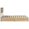 vidaXL Lit de Rangement Ch&ecirc;ne Sonoma 135 x 190 cm Bois d'ing&eacute;nierie