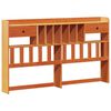 vidaXL Lit biblioth&egrave;que sans matelas cire marron 100x200 cm pin massif