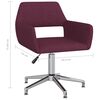 vidaXL Chaises pivotantes &agrave; manger lot de 4 violet tissu