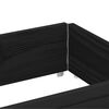 vidaXL Jardini&egrave;re noir 150x50 cm bois massif de pin