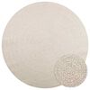 vidaXL Tapis ZIZUR cr&egrave;me &Oslash; 200cm aspect de jute int&eacute;rieur et ext&eacute;rieur