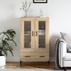 vidaXL Buffet haut ch&ecirc;ne sonoma 69,5x31x115 cm bois d'ing&eacute;nierie