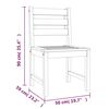 vidaXL Ensemble &agrave; manger de jardin 5pcs Bois de teck massif