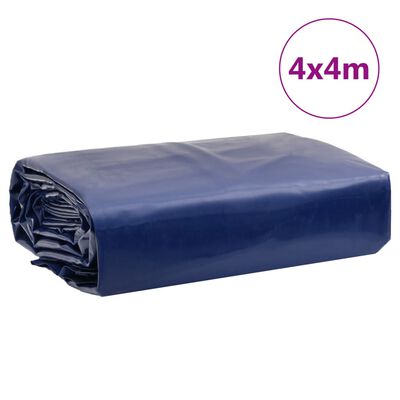 vidaXL Bâche bleu 4x4 m 650 g/m²