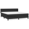 vidaXL Sommier &agrave; lattes de lit avec matelas Noir 160x200 cm