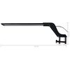 vidaXL Lampe &agrave; LED d'aquarium avec pince 35-55 cm Bleu et blanc