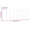 vidaXL Coussin de t&ecirc;te de lit Hanko taupe 140 cm tissu