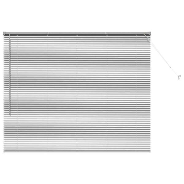 vidaXL Store de Fen&ecirc;tre avec des rideaux Argent Aluminium