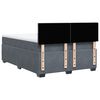 vidaXL Sommier &agrave; lattes de lit et matelas Gris fonc&eacute; 160x200cm Velours