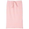 Jupe droite pour enfants avec rayures rose 128