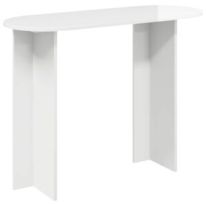 vidaXL Table console Blanc brillant 100 x 39,5 x 75 cm