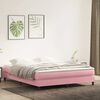 vidaXL Sommier &agrave; lattes de lit sans matelas rose 180x210 cm velours