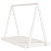 vidaXL Cadre de lit pour enfant blanc 80x160 cm bois de pin massif