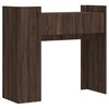 vidaXL Table console ch&ecirc;ne marron 100x35x90 cm bois d'ing&eacute;nierie