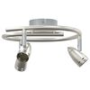 vidaXL Spot de plafond Nickel 27 x 10 x 12 cm M&eacute;tal