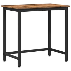 vidaXL table Bois ancien 100 x 50 x 76,5 cm Bois d'ing&eacute;nierie et acier