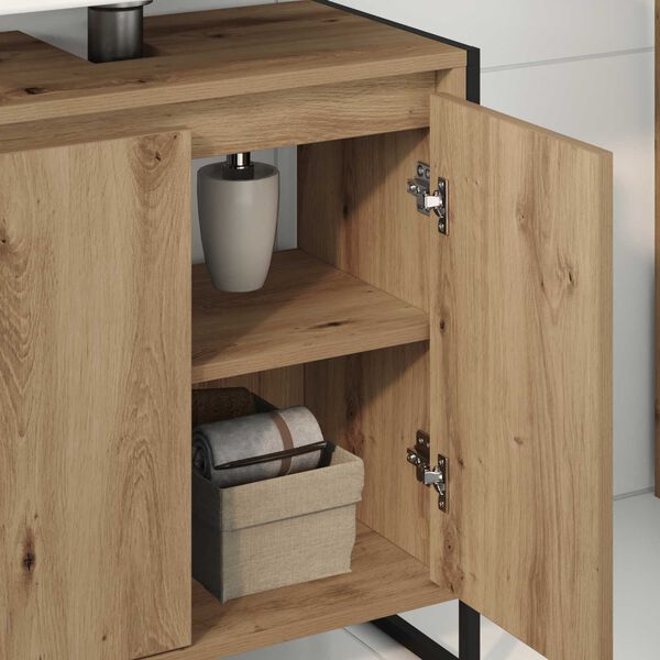vidaXL Cabinet de salle de bain Ch&ecirc;ne artisan 60 x 30 x 60 cm