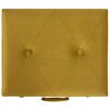 vidaXL Tabouret de rangement 40 cm Jaune moutarde Velours