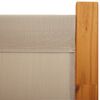 vidaXL Cloison de s&eacute;paration 6 panneaux taupe 420x180 cm