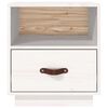 vidaXL Tables de chevet 2 pcs Blanc 40x34x45 cm Bois de pin massif