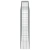 vidaXL Paniers &agrave; gabions arqu&eacute;s 8 pcs 400x50x200/220 cm Fer galvanis&eacute;