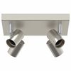 vidaXL Spot de plafond Nickel 26 x 26 x 11,5 cm M&eacute;tal