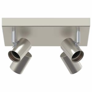 vidaXL Spot de plafond Nickel 26 x 26 x 11,5 cm m&eacute;tal