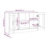 vidaXL Buffet Ch&ecirc;ne marron 120x30,5x70 cm Bois d'ing&eacute;nierie