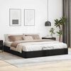 vidaXL Cadre de lit ottoman sans matelas noir 200x200 cm similicuir