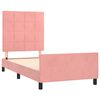 vidaXL Cadre de lit sans matelas rose 100x200 cm velours