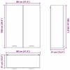 vidaXL Armoire suspendue avec porte Ch&ecirc;ne artisanal 80 x 31 x 100 cm