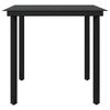 vidaXL Ensemble &agrave; manger de jardin avec coussins 3 pcs noir