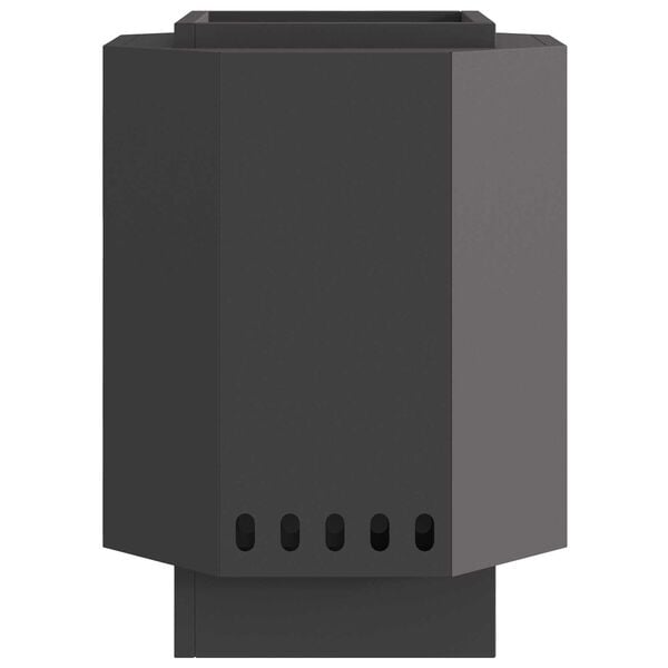 vidaXL Foyer sans fumée Noir 38 x 38 x 51 cm Acier