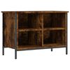vidaXL Armoire &agrave; chaussures ch&ecirc;ne fum&eacute; 69x35x50 cm bois d'ing&eacute;nierie