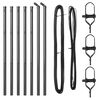 vidaXL Poteau de cl&ocirc;ture. 7 pcs Gris Acier