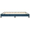 vidaXL Cadre de lit bleu fonc&eacute; 160x200 cm velours