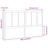 vidaXL T&ecirc;te de lit Marron miel 205,5x4x100 cm Bois massif de pin