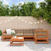 vidaXL Ensemble de salon de jardin 6 pcs Brun Cir&eacute; Pin massif